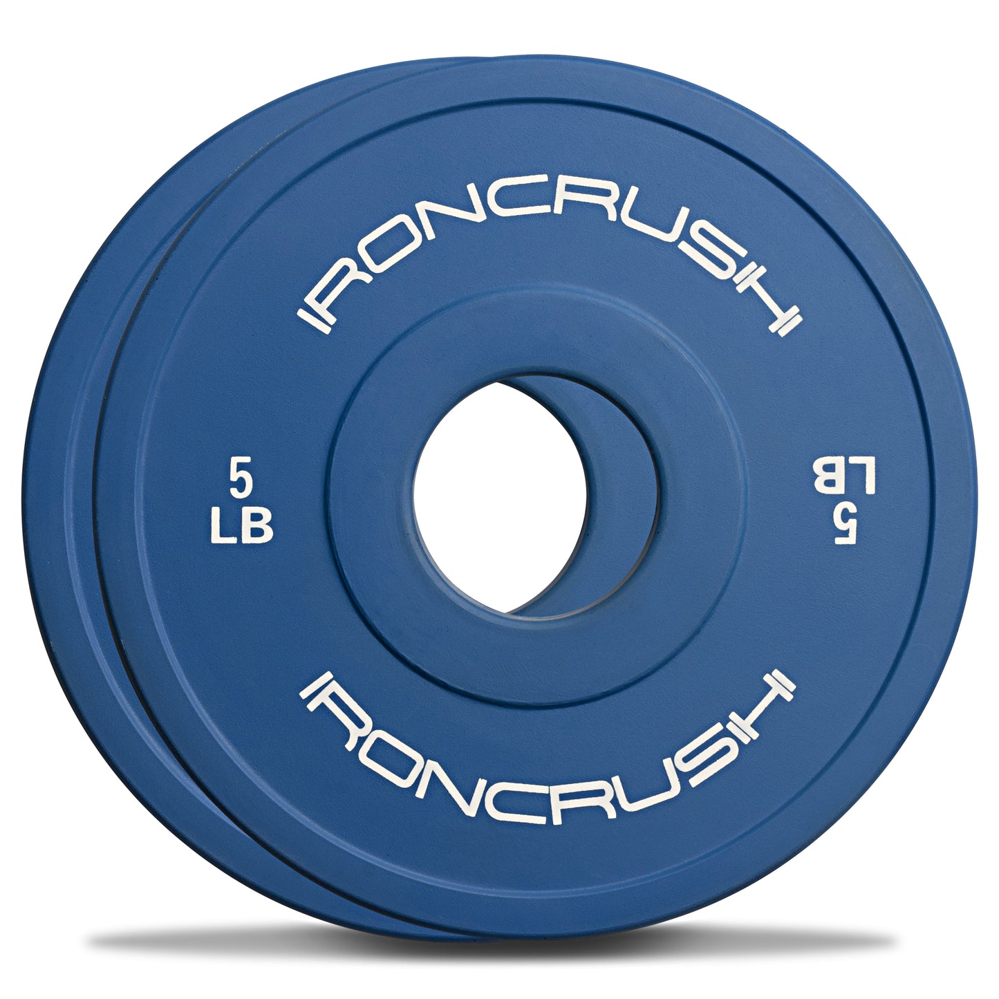 Iron Crush Rubber Change Plates for Olympic Weights, with 1.25 lb, 2.5 lb, 5 lb and 10lb Weights.